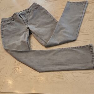 Laura Ashley Light Gray Denim Jeans With Embelished Back Pockets Women's Size 8